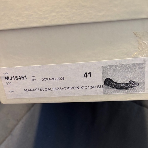 Marc Jacobs Orange and brown suede Flats with Buckle Detail - Picture 5 of 5